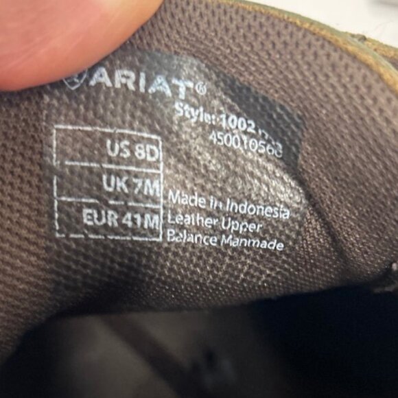 Ariat Casual Suede Lace-Up Shoes | Comfort Core | Earth Tone Workwear size 8 main image 4